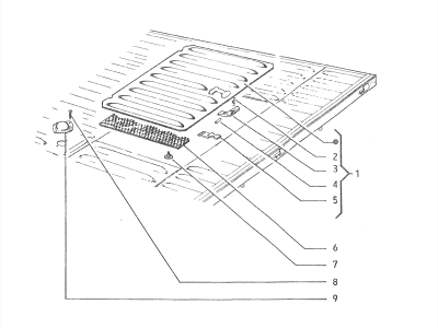 Engine inspection door